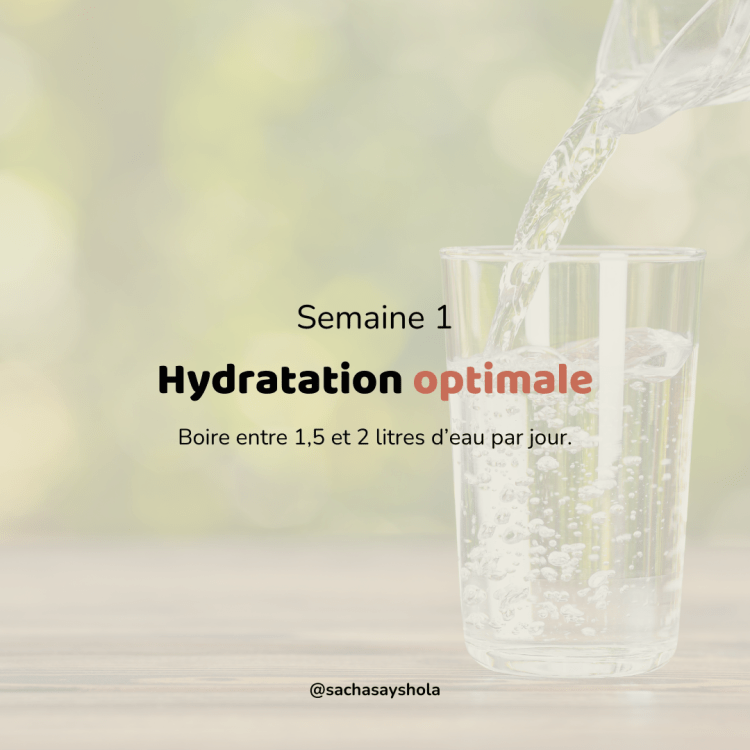 Hydratation optimale : relève le premier défi bien‑être de l’année&nbsp;!