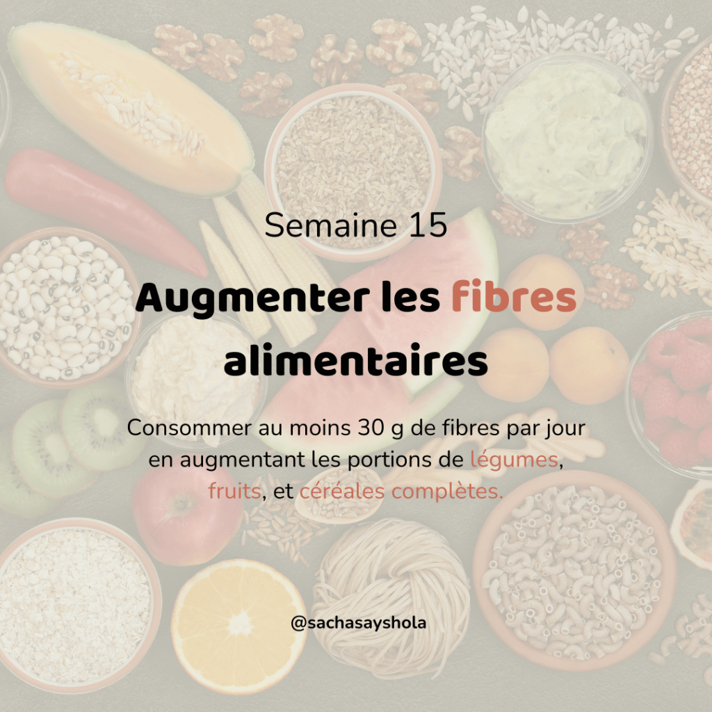 Défi de la semaine : Consommer au moins 30 g de fibres par jour&nbsp;!