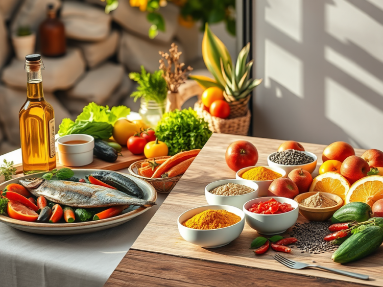 Alimentation méditerranéenne vs anti-inflammatoire : ce qu&rsquo;elles ont vraiment en commun (et ce qui les&nbsp;distingue)